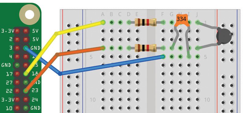 Figure 1 The thermometer wiring diagram