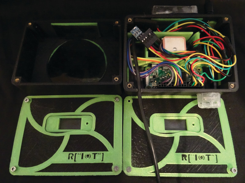 Step 2. Temperature, pressure, humidity, and light readings are provided by BME280 and BH1750 sensors. Data from all the sensors and transceivers is stored locally in an SQLite database on Raspberry Pi Zero.
