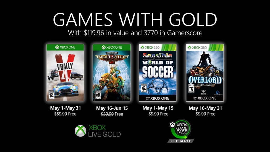 Games with Gold - May 2020