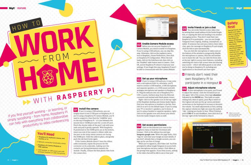 Work from Home and new High Quality Camera in The MagPi #93