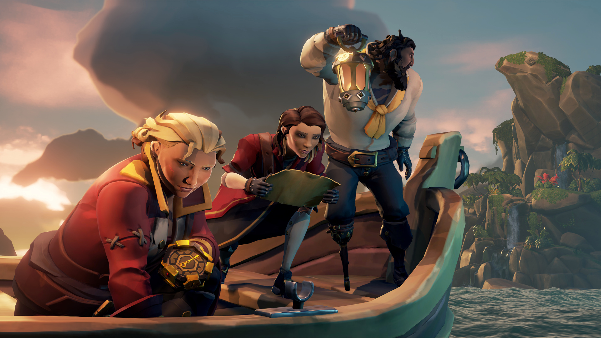 Pirates near bay