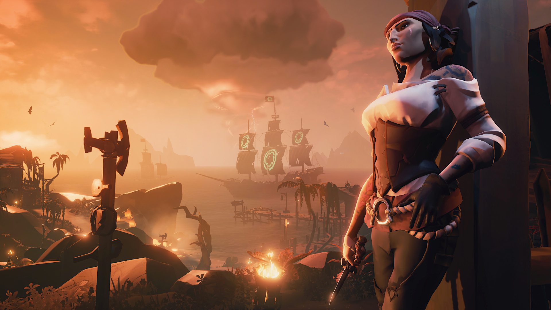 Pirate sunset overlook