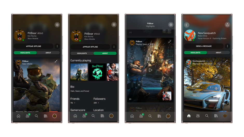 Xbox Mobile App Profiles