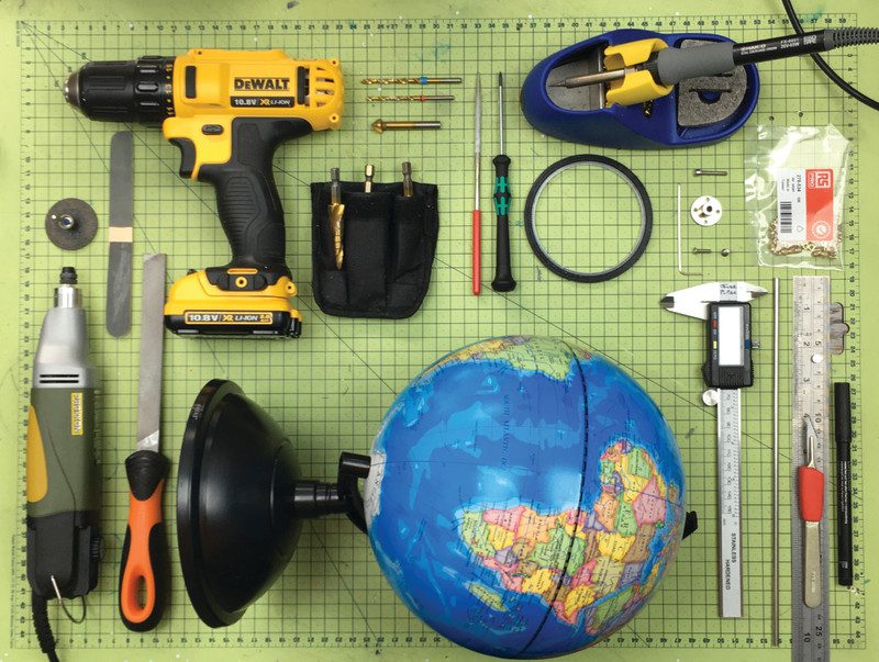Just a few of the tools and items you need to build such a device