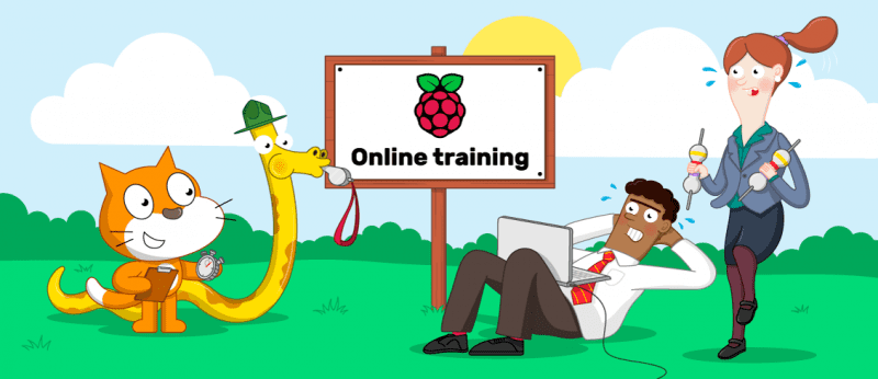 An illustration of a bootcamp for computing teachers