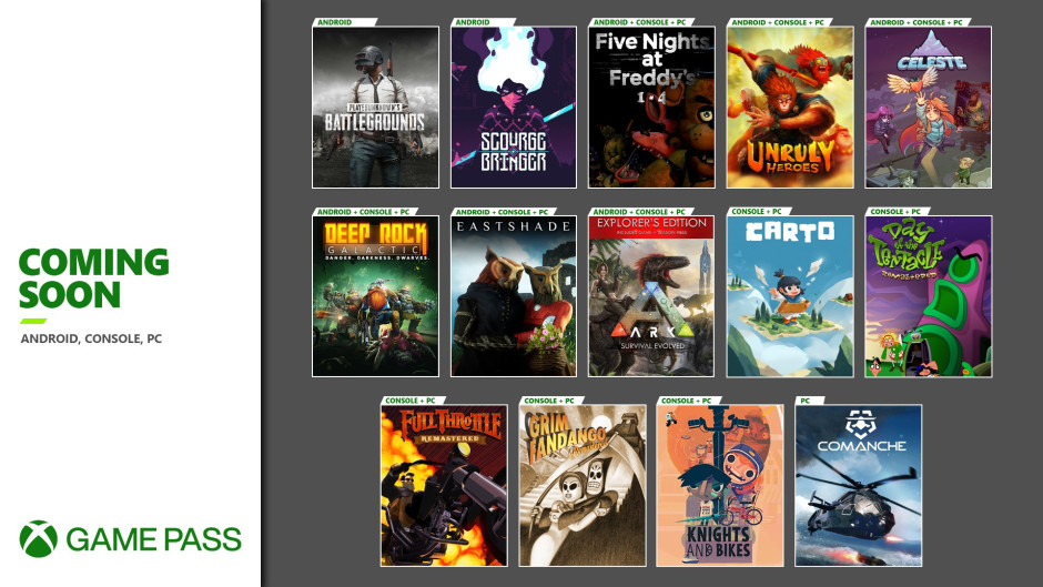 Xbox Game Pass Coming Soon November 2020