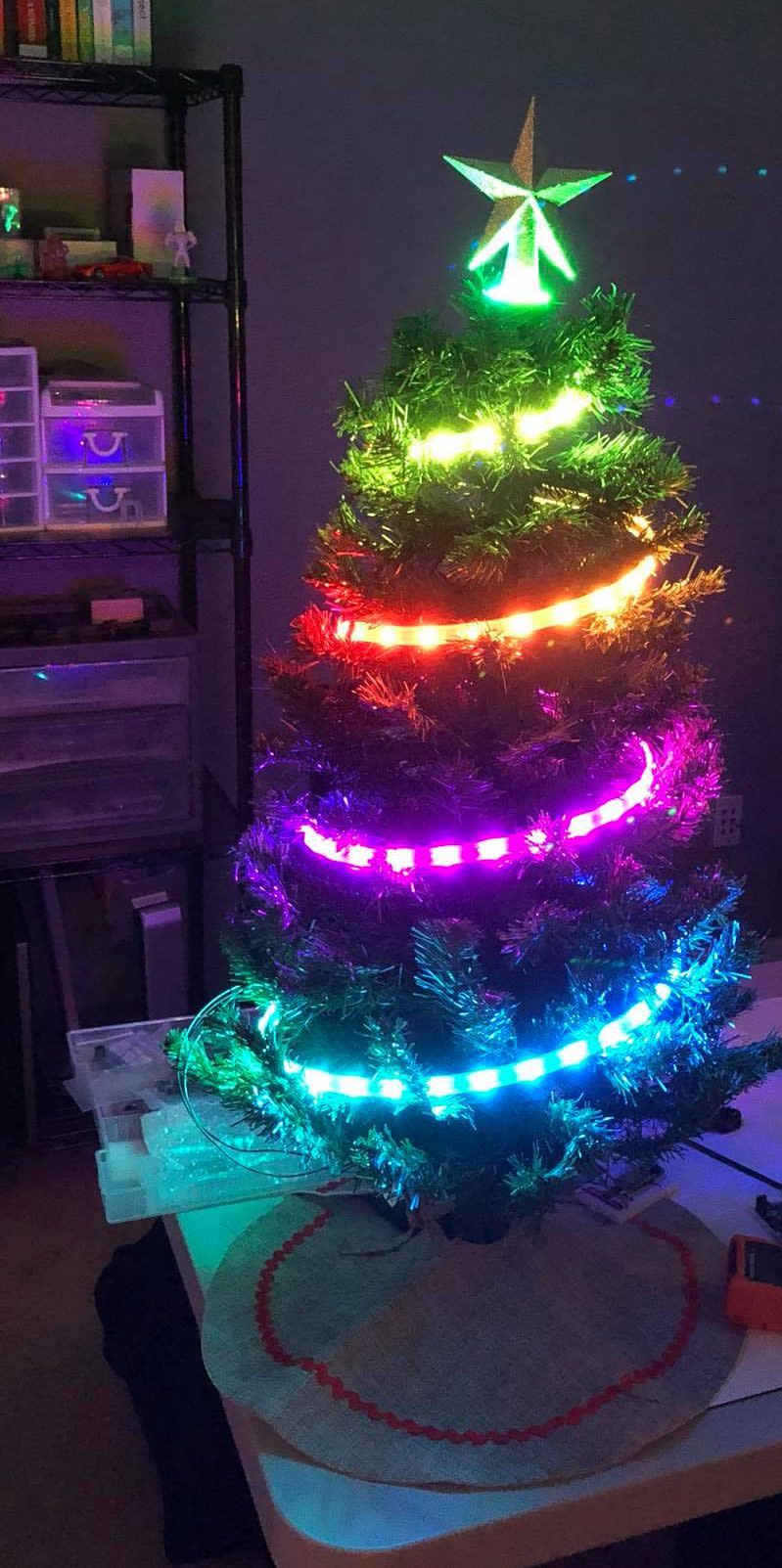 You can use a bigger tree if you have enough NeoPixels