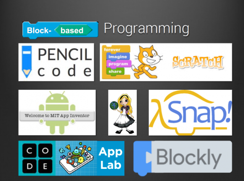 Logos of block-based programming environments