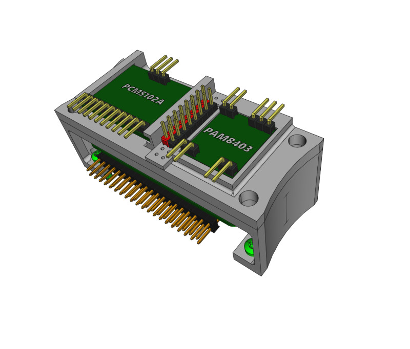 A 3D rendering of an element of the build