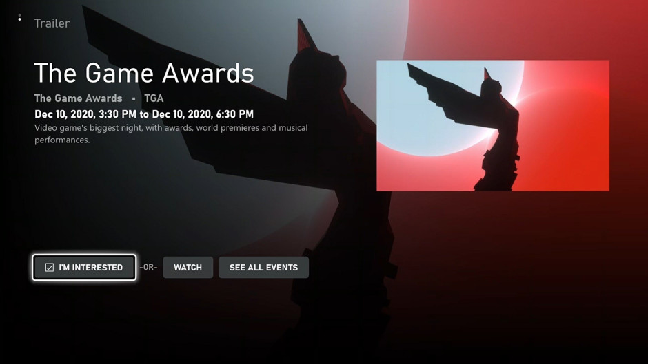 The Game Awards Events Page Hero