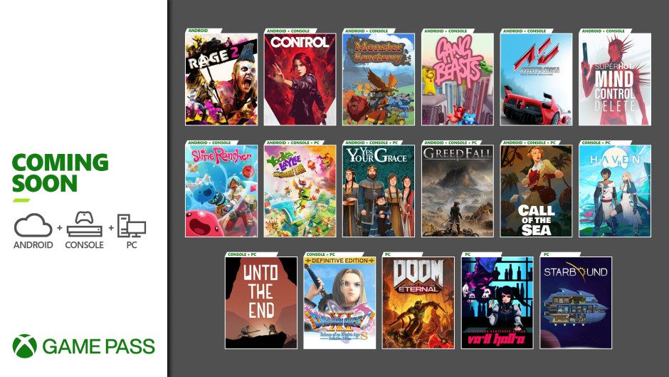 Xbox Game Pass Update - December 2020