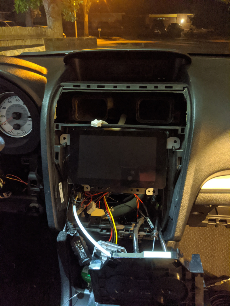 Levi replaced the car stereo with a Quick FACTS Raspberry Pi 4, a camera to monitor what’s happening behind him, and a 7-inch touchscreen display. He designed and 3D-printed the bezel