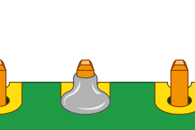 Figure 6 A well-soldered pin