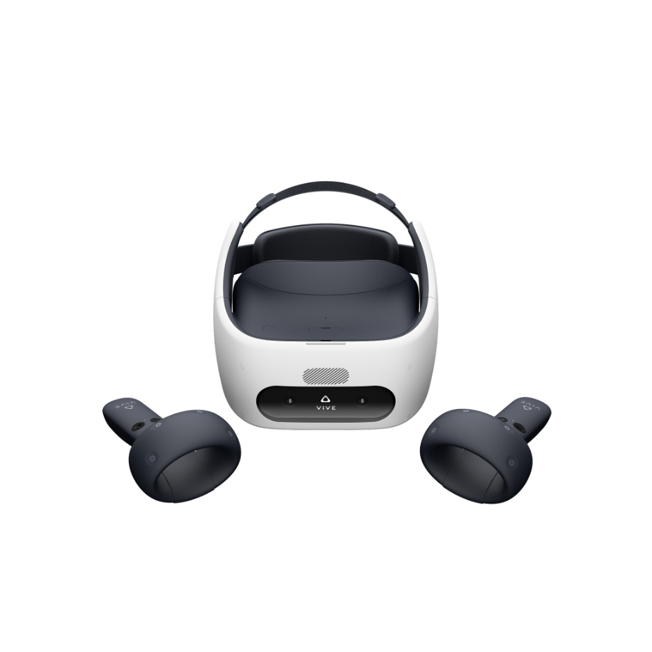 The HTC VIVE Focus Plus is an advanced all-in-one (AIO) VR headset that is completely wireless, offering portability and versatility.