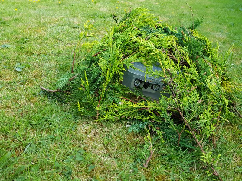 A MonthOfMaking project: a wildlife camera camouflaged in branches
