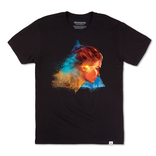 Playstation Gear Store Europe - HFW Aloy Profile Black Tee