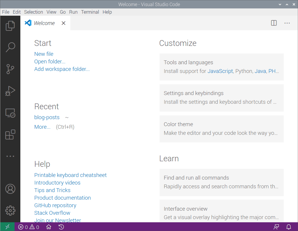 Visual Studio Code comes to Raspberry Pi