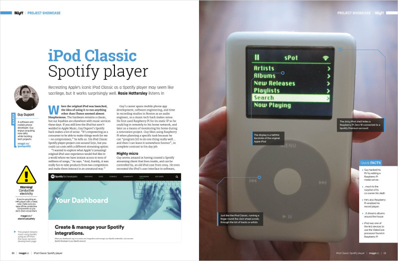 iPod Classic Spotify player
