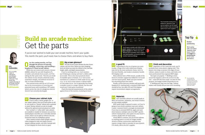 Build an arcade machine: Get the parts