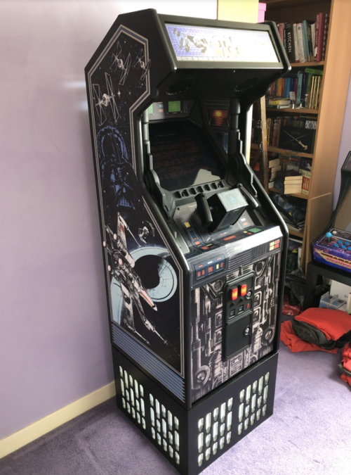 star wars arcade cabinet full length shot
