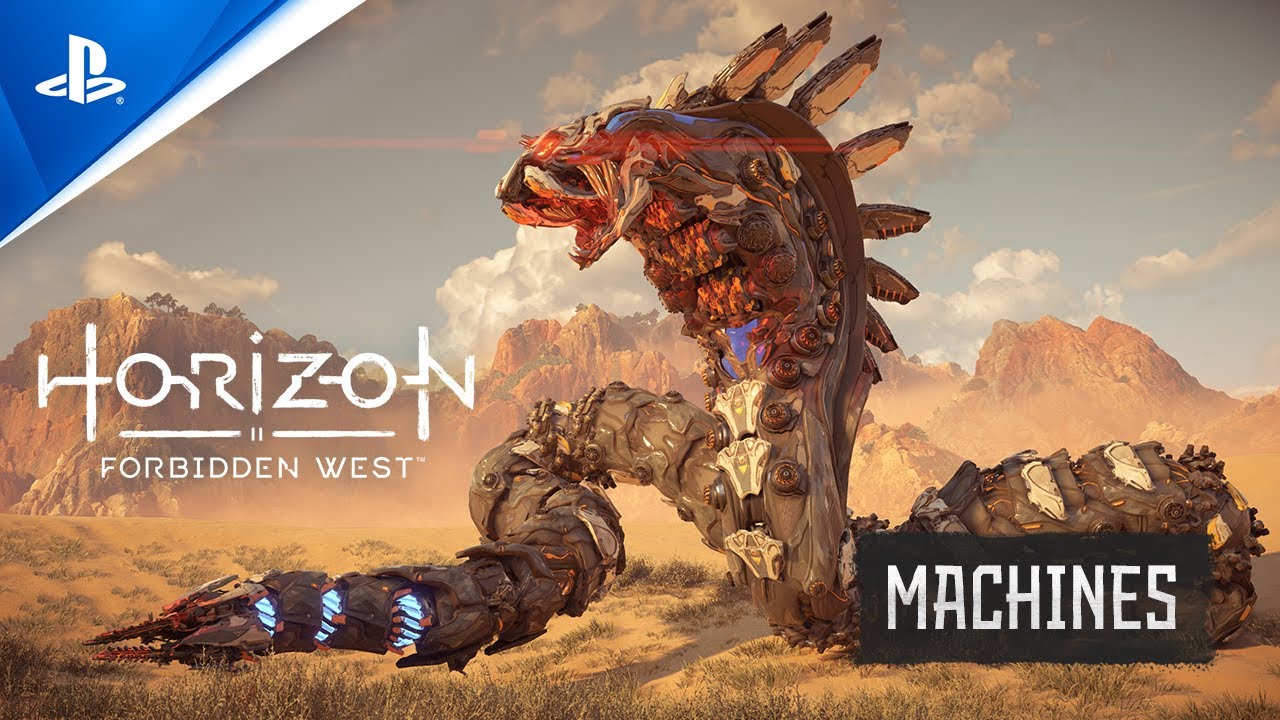 A closer look at Horizon Forbidden West’s new Slitherfang, Rollerback, and Sunwing Machines