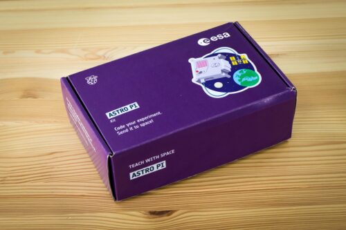 The Astro Pi kit box that Mission Space Lab participants receive.