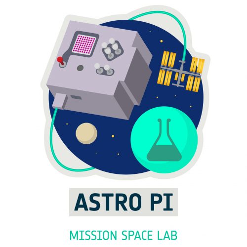 Logo of Mission Space Lab, part of the European Astro Pi Challenge.