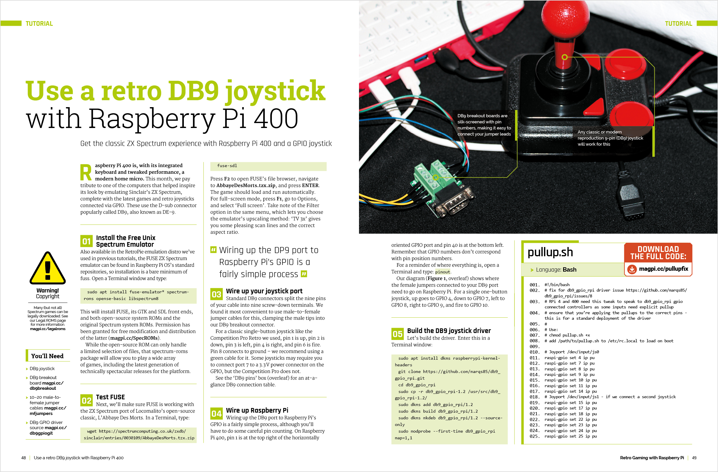 Use a retro DB9 joystick with Raspberry Pi