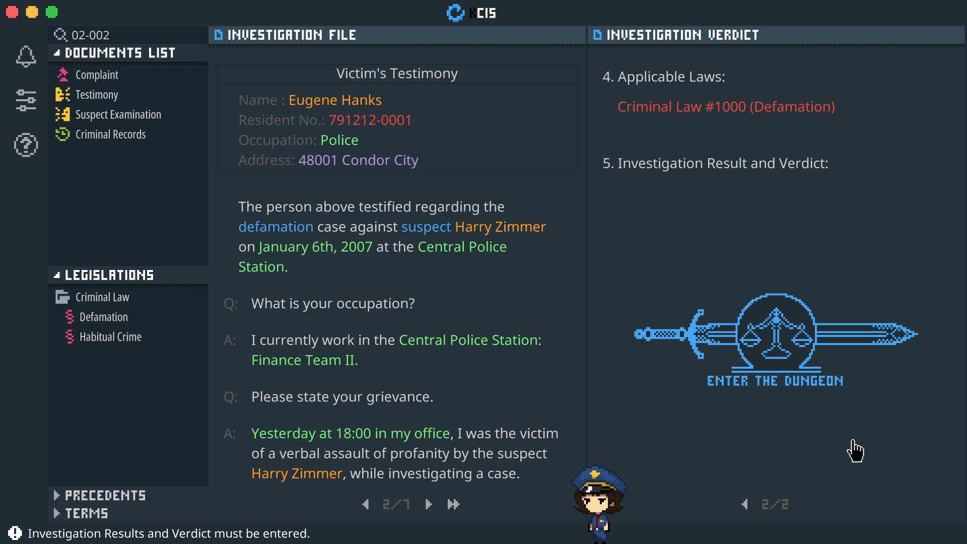Legal Dungeon – April 5