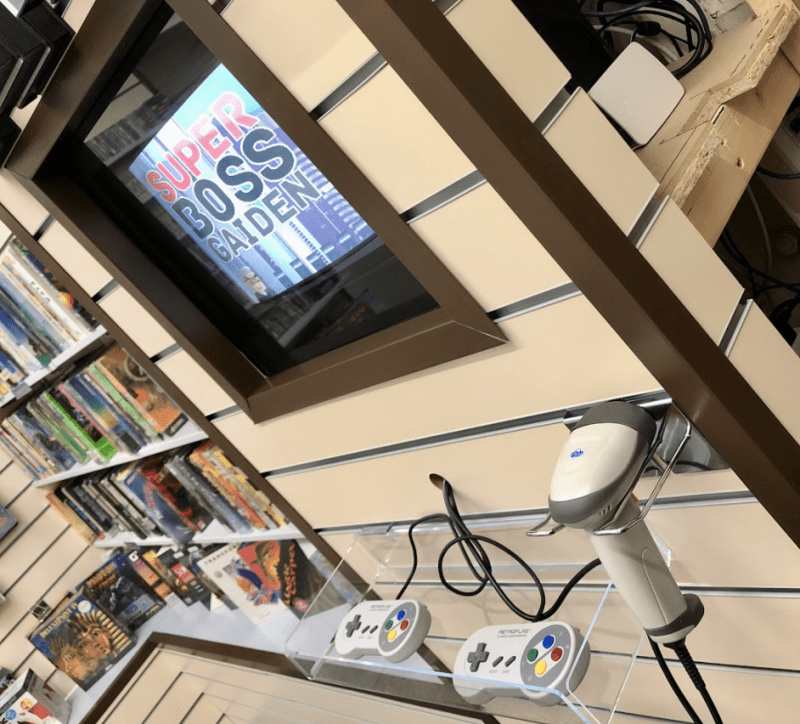 Retro barcode scanner