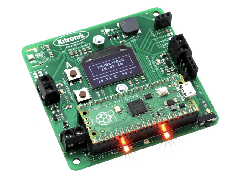Kitronik Air Quality Datalogging Board for Pico review