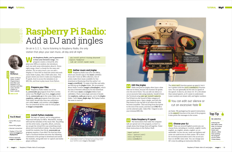 Raspberry Pi Radio: Add a DJ and jingles