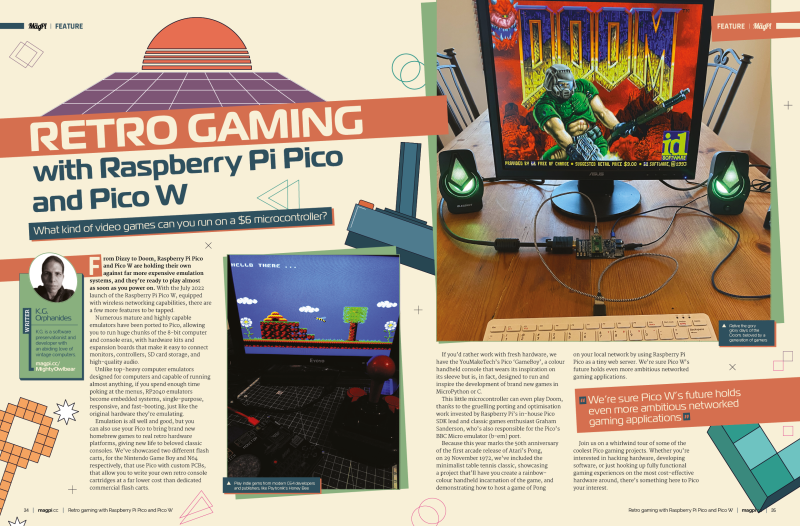 Retro Gaming with Raspberry Pi Pico and Pico W
