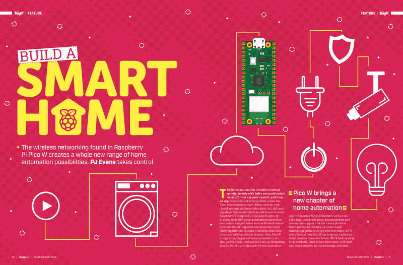 Build a Raspberry Pi Pico smart home with The MagPi magazine #123