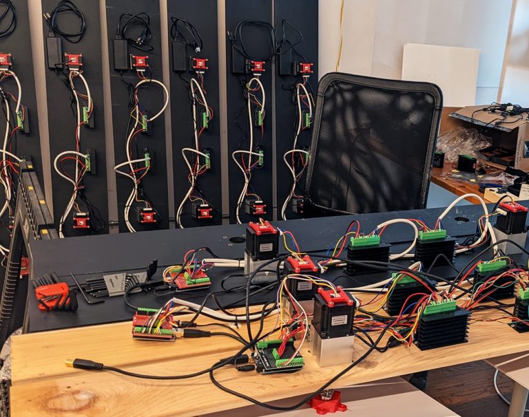 Flux is a kinetic art installation brought to life with Arduino