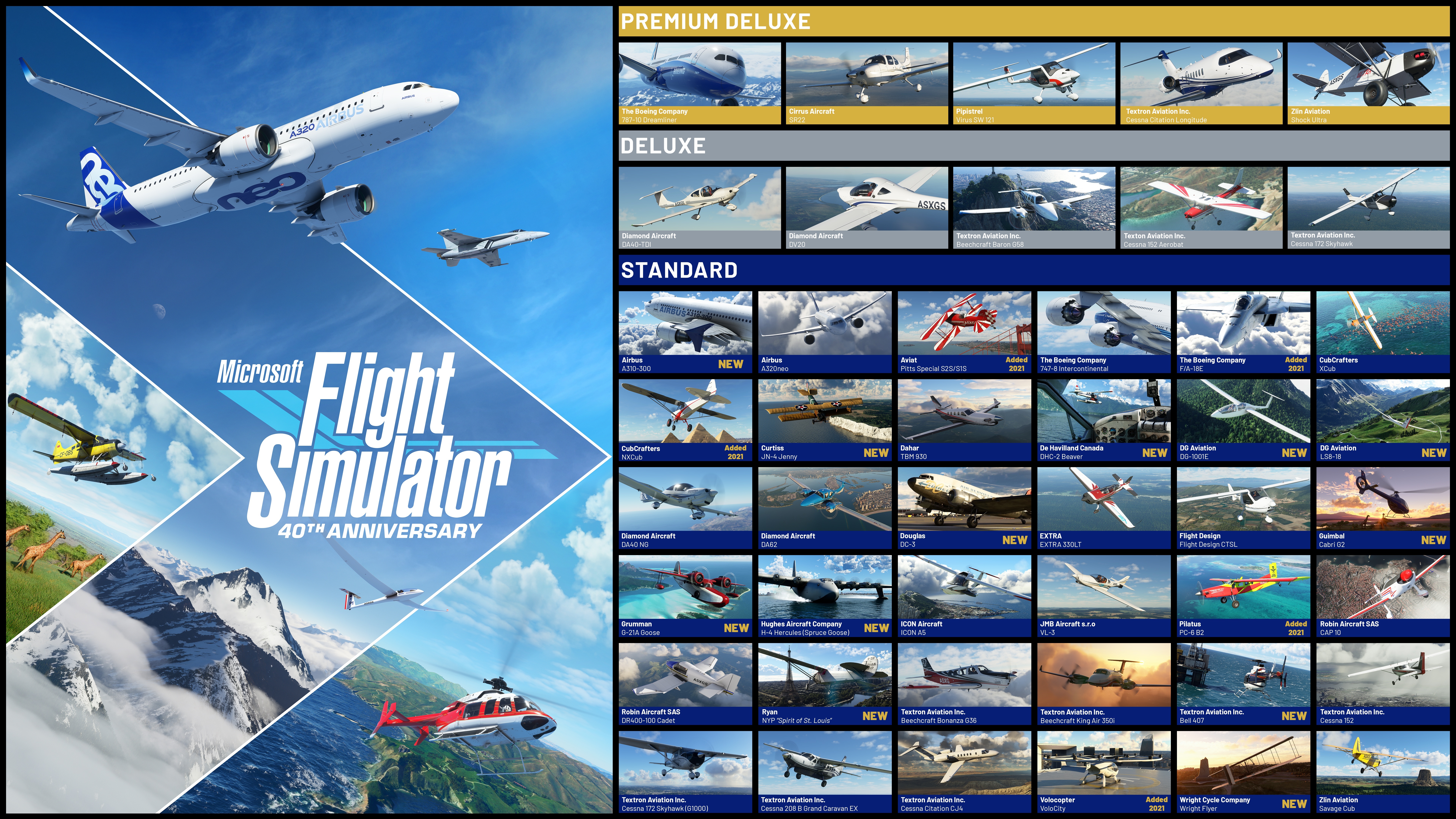 Microsoft Flight Simulator feiert Jubiläum mit der 40th Anniversary Edition