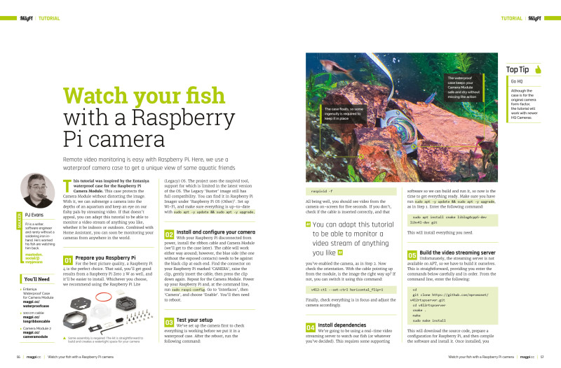 Watch your fish with a Raspberry Pi camera