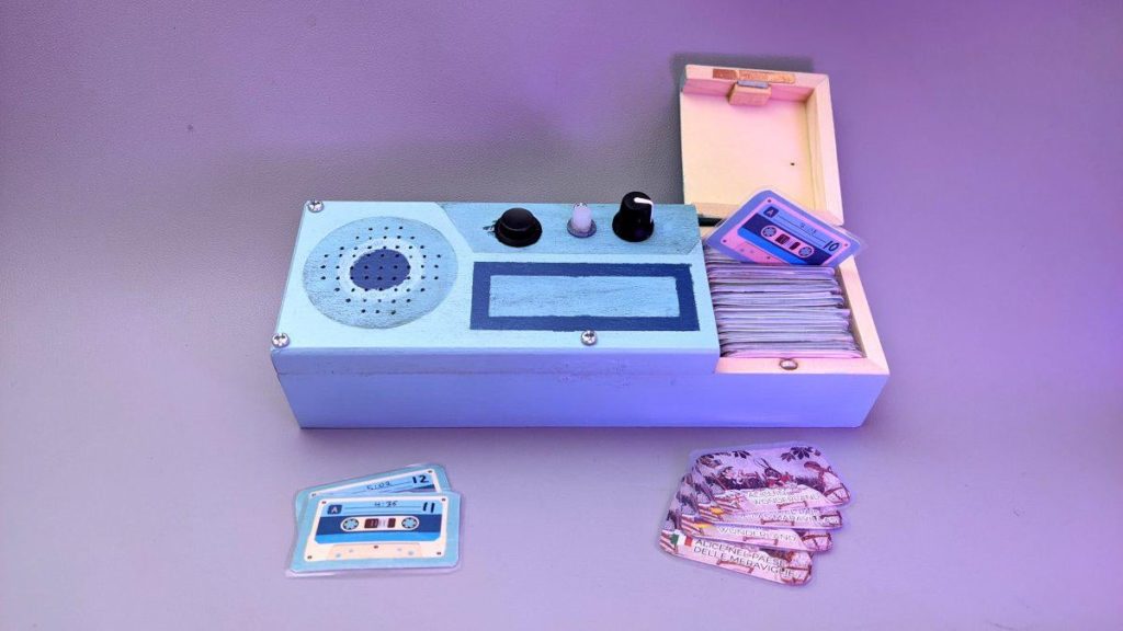 Grimmboy is an RFID music player designed for kids