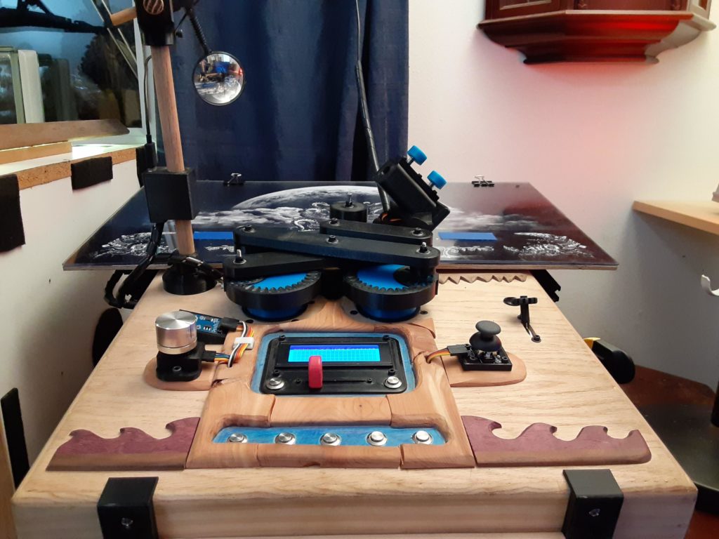 A CNC pen plotter with very unusual kinematics