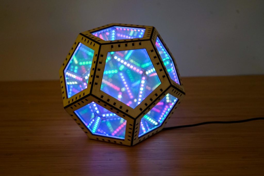Infinity dodecahedron puts on a mesmerizing light show