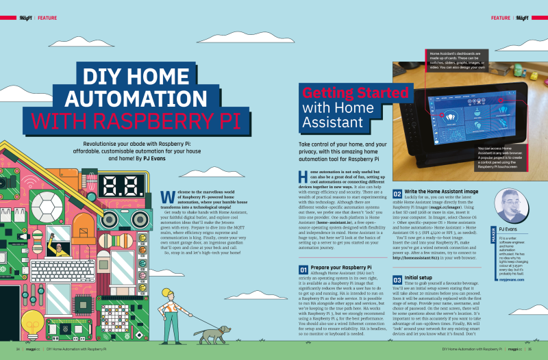 DIY Home Automation in The MagPi magazine issue #129