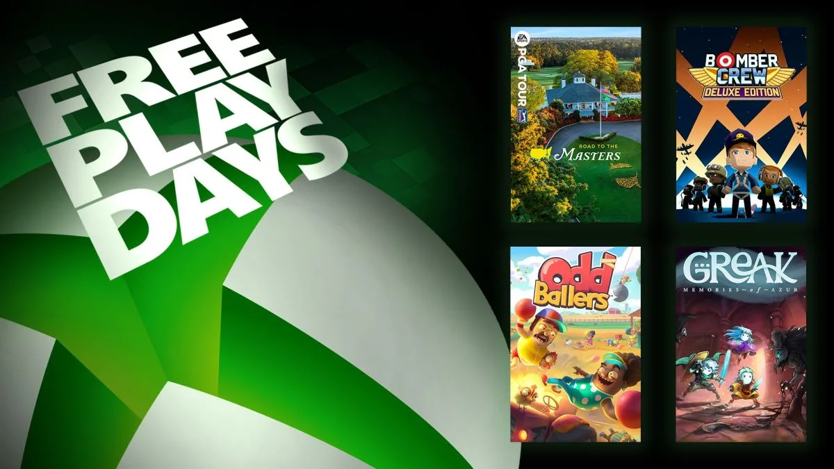 Free Play Days – EA Sports PGA Tour, Bomber Crew Deluxe Edition, Oddballers, and Greak: Memories Of Azur
