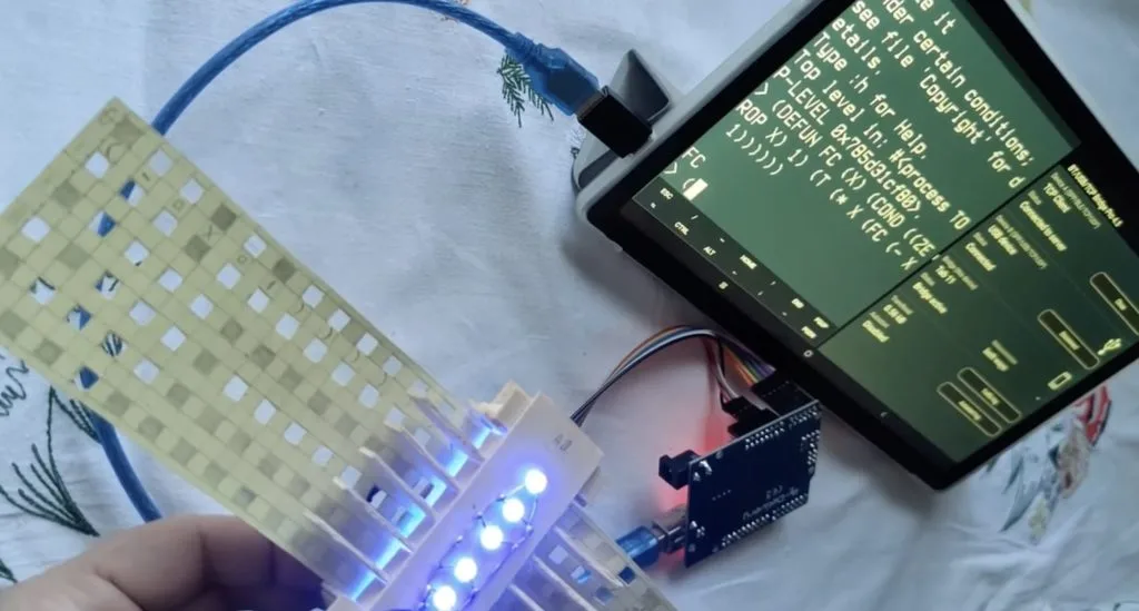 This Arduino reads punch cards for cloud computing