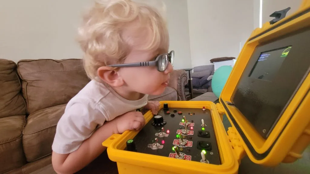 Toddler receives a custom cyberdeck