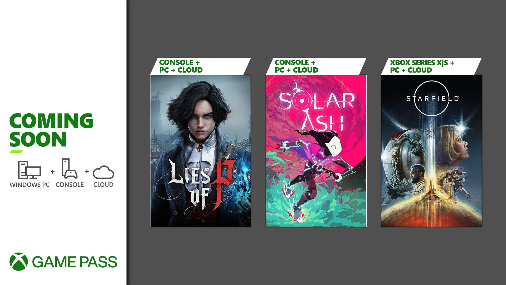 Bald im Xbox Game Pass: Starfield, Solar Ash, Lies of P und mehr