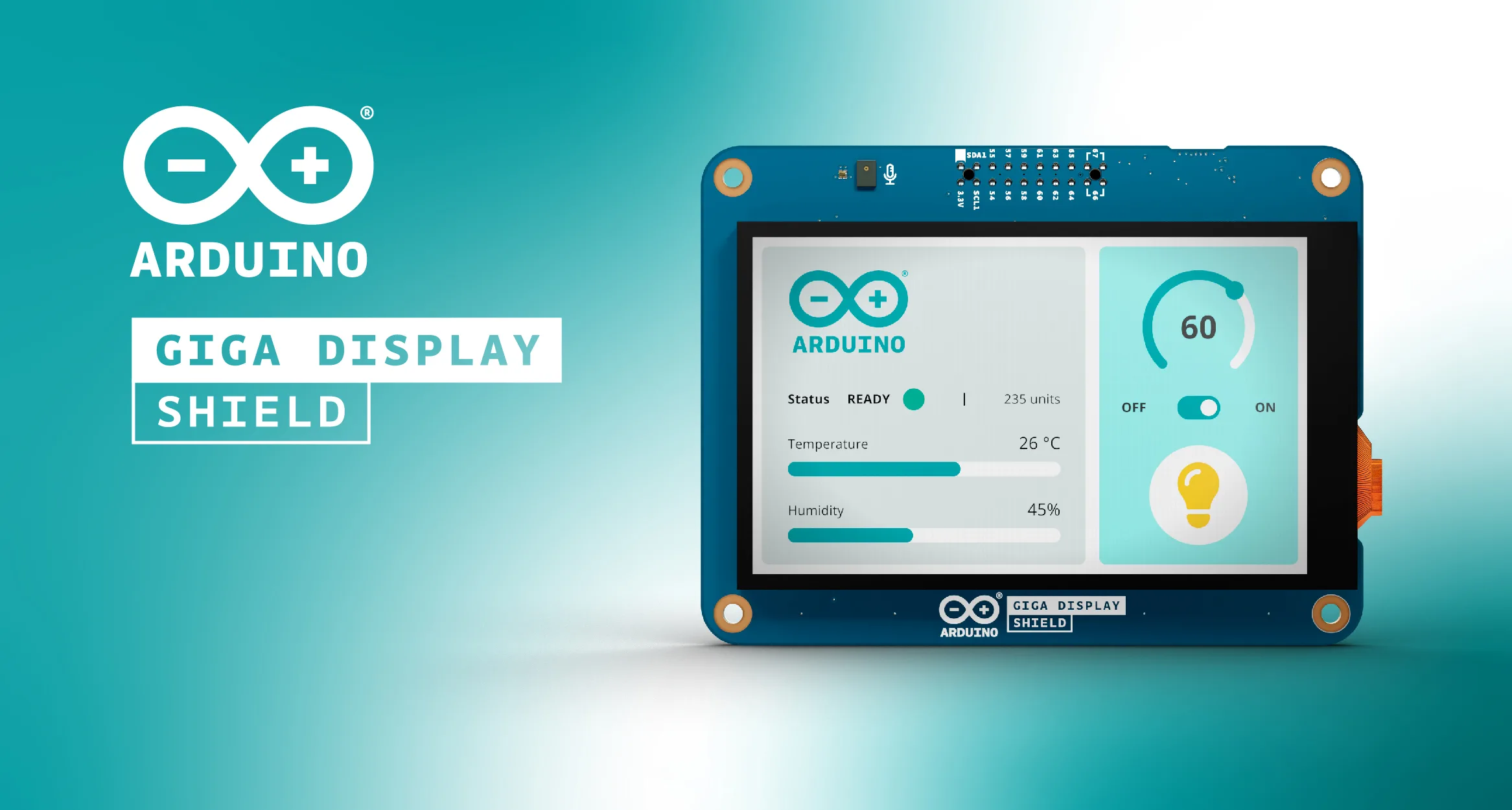 The new Arduino GIGA Display Shield: Nice touch!