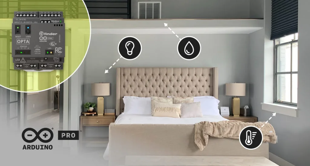 Smart accommodation: Hotel room and rental property automation with Arduino Opta