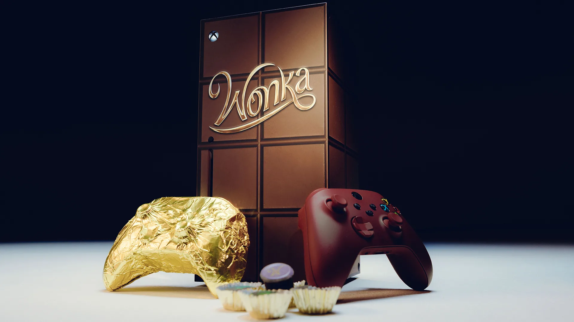 Xbox präsentiert einen essbaren Controller aus Schokolade und eine Wonka-inspirierte Konsole