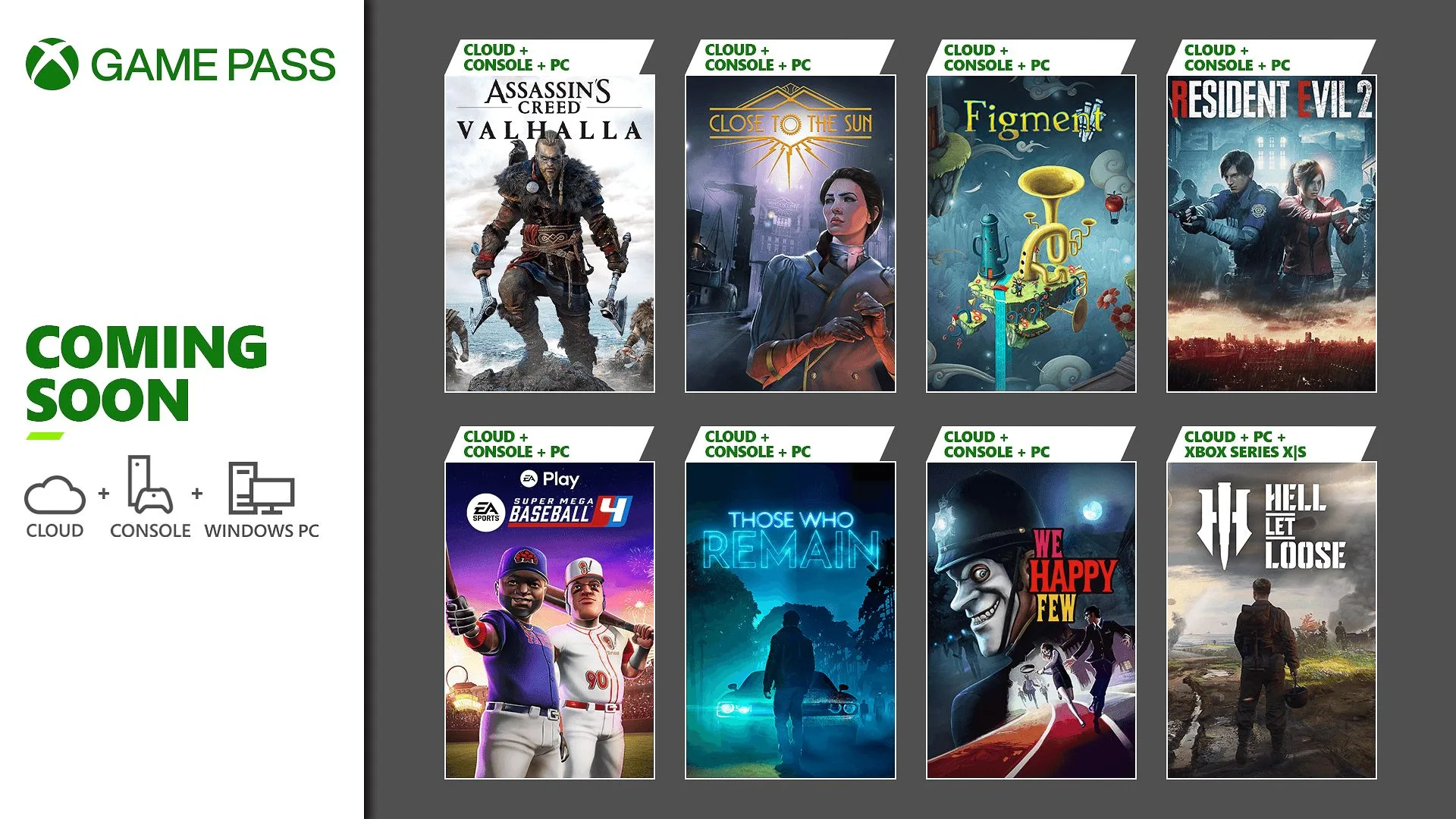 Freue Dich auf diese Highlights im Xbox Game Pass: Assassin’s Creed Valhalla, Resident Evil 2, Hell Let Loose und noch viele mehr!