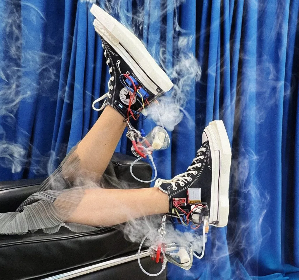 These custom Chucks are smokin’ hot kicks